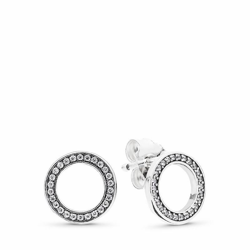 Pandora Forever PANDORA Stud Earrings Clearance NZ, Sterling Silver (078563-HYR)